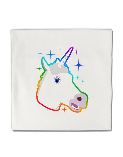 Magical Rainbow Sparkle Unicorn Micro Fleece 14&#x22;x14&#x22; Pillow Sham-Pillow Sham-TooLoud-White-Davson Sales