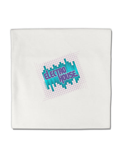 Electro House Equalizer Micro Fleece 14&#x22;x14&#x22; Pillow Sham-Pillow Sham-TooLoud-White-Davson Sales