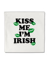 Kiss Me I'm Irish - Green Kisses Micro Fleece 14&#x22;x14&#x22; Pillow Sham by TooLoud-Pillow Sham-TooLoud-White-Davson Sales