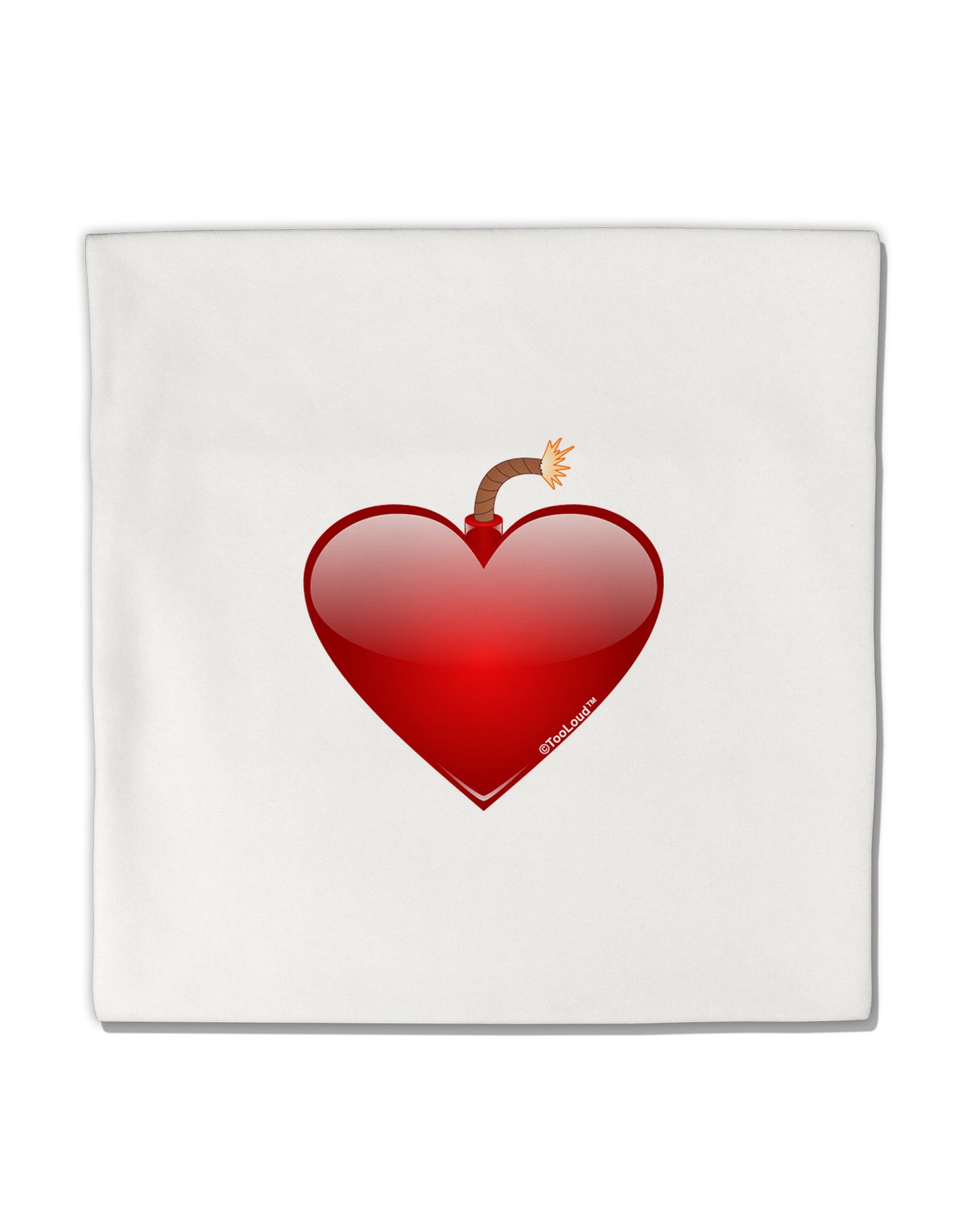 Love Bomb Micro Fleece 14&#x22;x14&#x22; Pillow Sham-Pillow Sham-TooLoud-White-Davson Sales