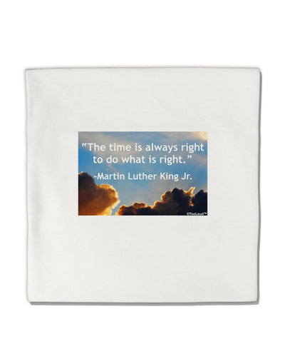 The Time Is Always Right Micro Fleece 14&#x22;x14&#x22; Pillow Sham-Pillow Sham-TooLoud-White-Davson Sales