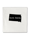 South Dakota - United States Shape Micro Fleece 14&#x22;x14&#x22; Pillow Sham by TooLoud-Pillow Sham-TooLoud-White-Davson Sales