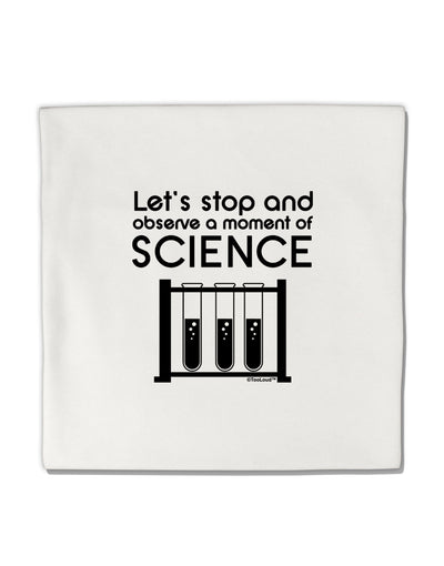 Moment of Science Micro Fleece 14&#x22;x14&#x22; Pillow Sham by TooLoud-Pillow Sham-TooLoud-White-Davson Sales