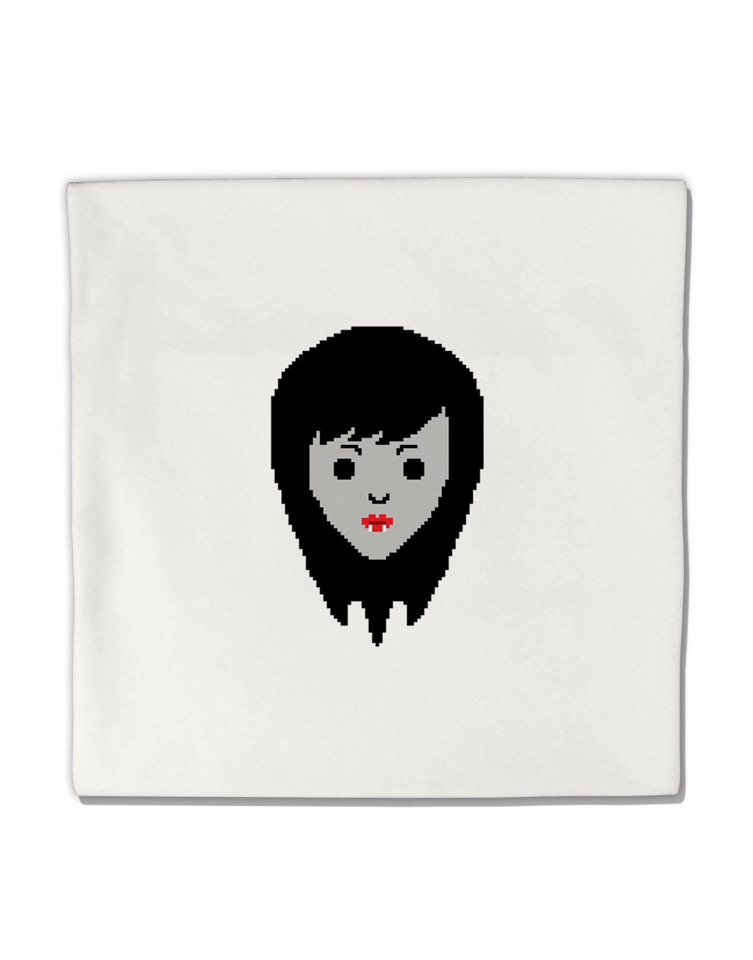 Cute Pixel Vampire Female Micro Fleece 14&#x22;x14&#x22; Pillow Sham-Pillow Sham-TooLoud-White-Davson Sales