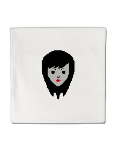 Cute Pixel Vampire Female Micro Fleece 14&#x22;x14&#x22; Pillow Sham-Pillow Sham-TooLoud-White-Davson Sales