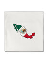 Mexico Outline - Mexican Flag Micro Fleece 14&#x22;x14&#x22; Pillow Sham by TooLoud-Pillow Sham-TooLoud-White-Davson Sales