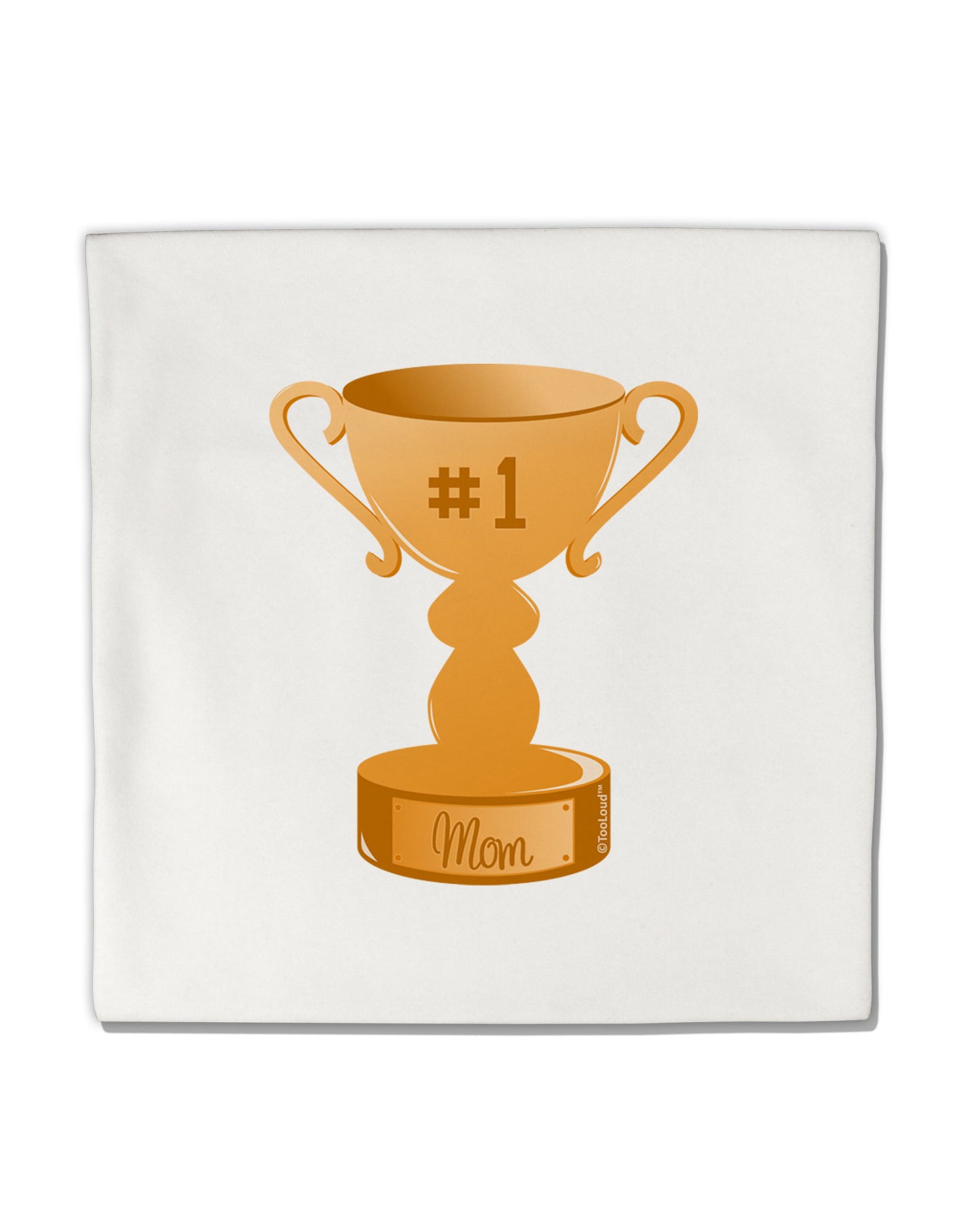 Number One Mom Trophy Micro Fleece 14&#x22;x14&#x22; Pillow Sham by TooLoud-Pillow Sham-TooLoud-White-Davson Sales