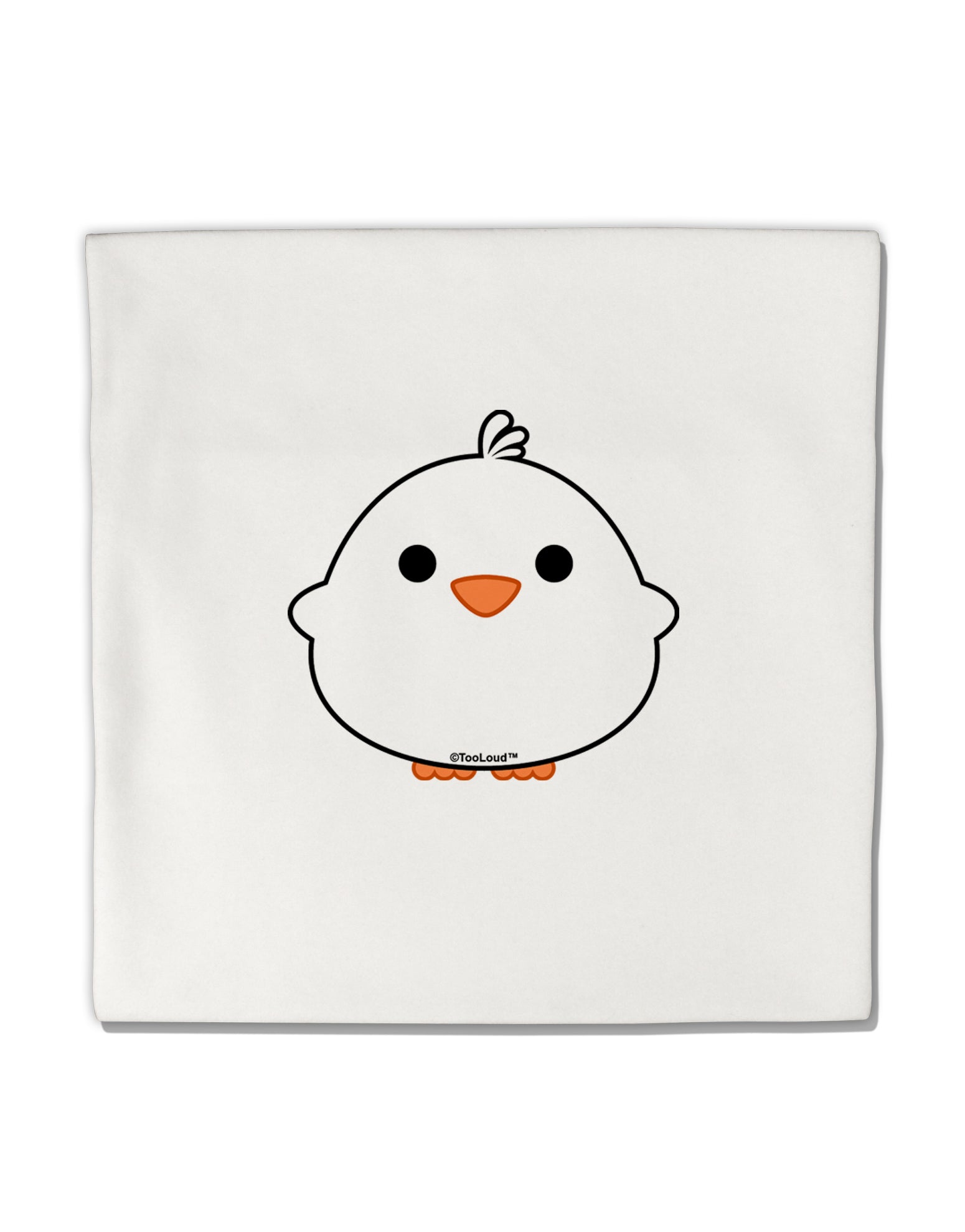 Cute Little Chick - White Micro Fleece 14&#x22;x14&#x22; Pillow Sham by TooLoud-Pillow Sham-TooLoud-White-Davson Sales