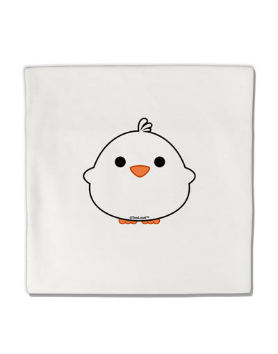 Cute Little Chick - White Micro Fleece 14&#x22;x14&#x22; Pillow Sham by TooLoud-Pillow Sham-TooLoud-White-Davson Sales