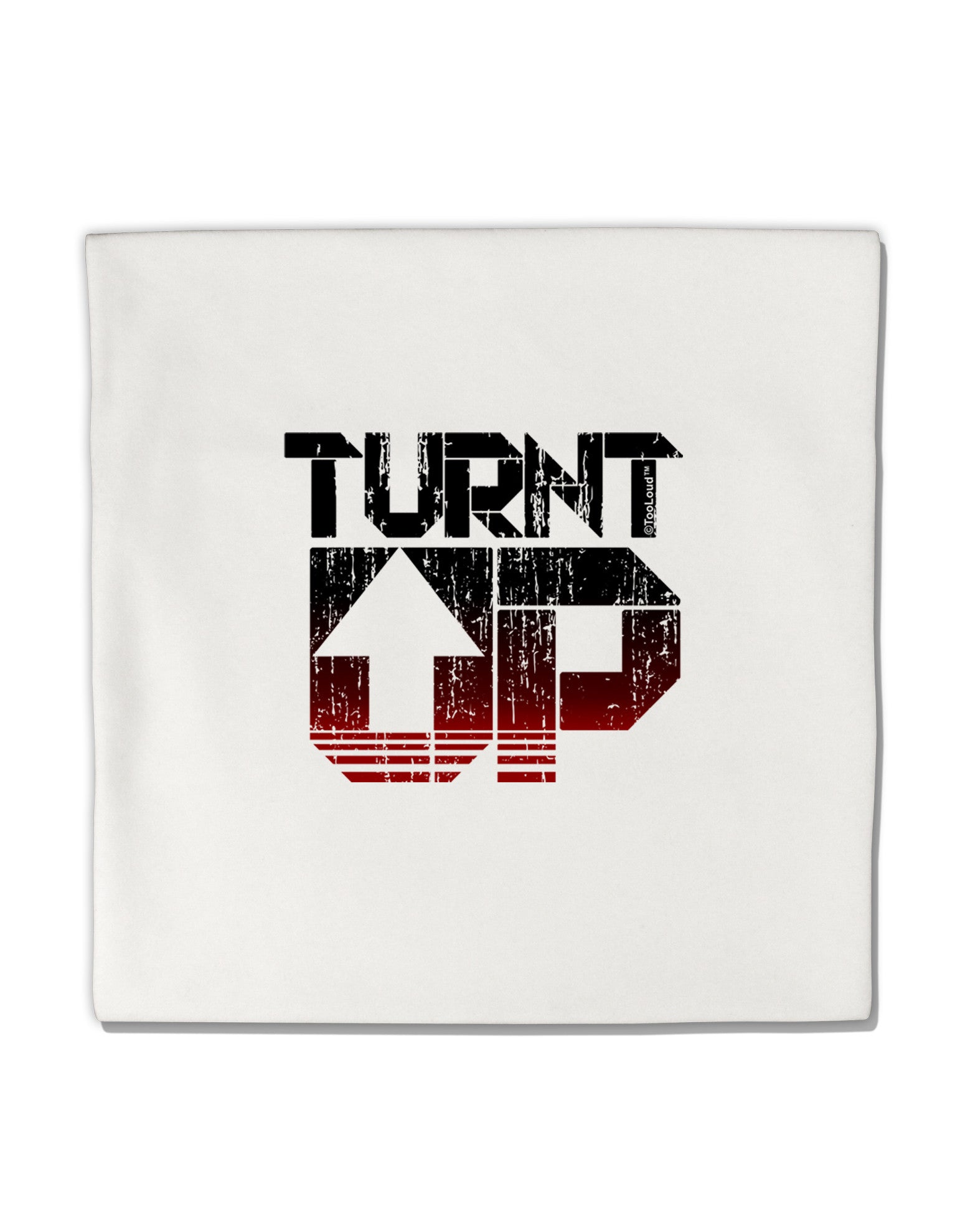 TooLoud Turnt Up Distressed Micro Fleece 14"x14" Pillow Sham-Pillow Sham-TooLoud-White-Davson Sales