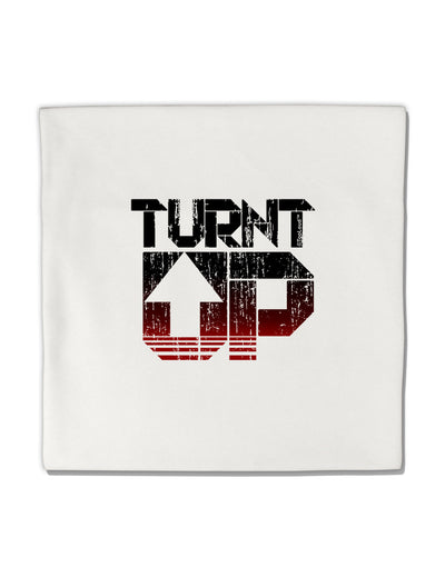 TooLoud Turnt Up Distressed Micro Fleece 14&#x22;x14&#x22; Pillow Sham-Pillow Sham-TooLoud-White-Davson Sales