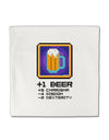 Pixel Beer Item Micro Fleece 14&#x22;x14&#x22; Pillow Sham-Pillow Sham-TooLoud-White-Davson Sales