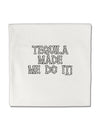 Tequila Made Me Do It - Bone Text Micro Fleece 14&#x22;x14&#x22; Pillow Sham by TooLoud-Pillow Sham-TooLoud-White-Davson Sales