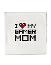 I Heart My Gamer Mom Micro Fleece 14&#x22;x14&#x22; Pillow Sham by TooLoud-Pillow Sham-TooLoud-White-Davson Sales