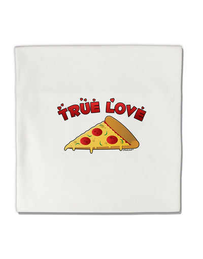 TooLoud True Love - Pizza Micro Fleece 14&#x22;x14&#x22; Pillow Sham-Pillow Sham-TooLoud-White-Davson Sales