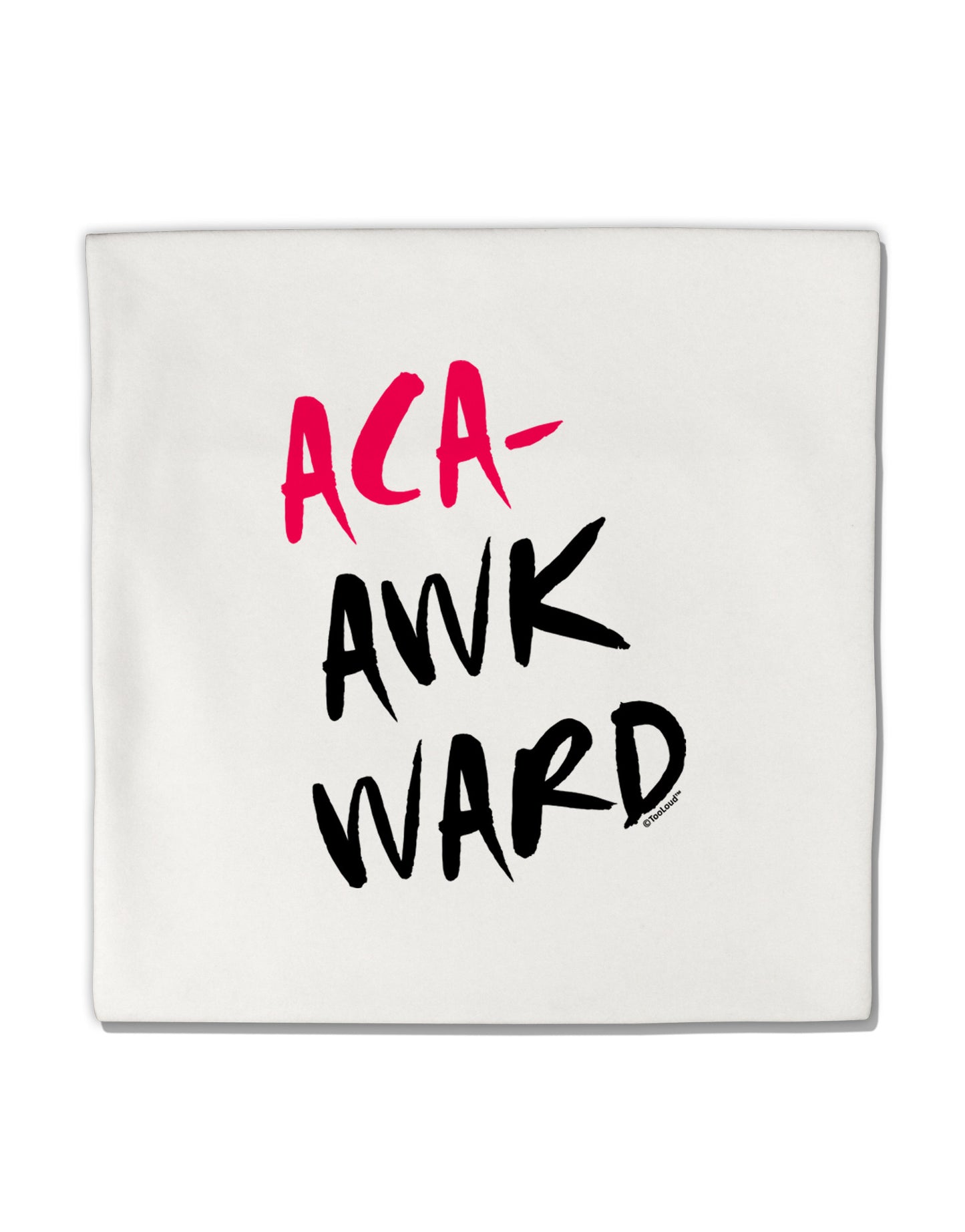 Aca-Awkward Micro Fleece 14&#x22;x14&#x22; Pillow Sham-Pillow Sham-TooLoud-White-Davson Sales