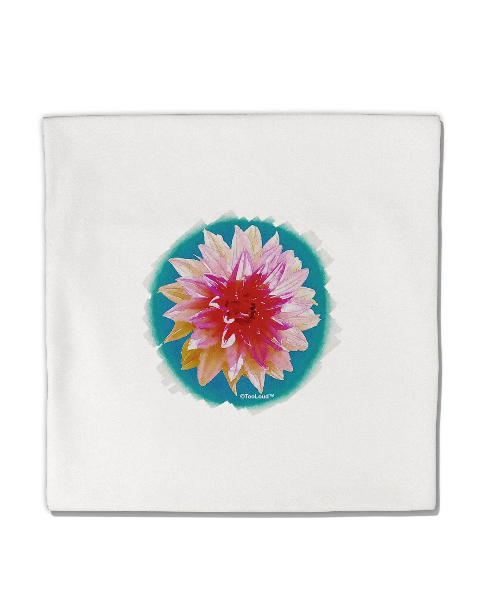 Watercolor Flower Micro Fleece 14&#x22;x14&#x22; Pillow Sham-Pillow Sham-TooLoud-White-Davson Sales