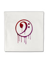 Dripping Bass Symbol Micro Fleece 14&#x22;x14&#x22; Pillow Sham-Pillow Sham-TooLoud-White-Davson Sales