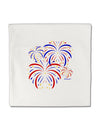 Patriotic Fireworks with Bursting Stars Micro Fleece 14&#x22;x14&#x22; Pillow Sham by TooLoud-Pillow Sham-TooLoud-White-Davson Sales