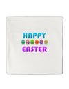 Happy Easter Decorated Eggs Micro Fleece 14&#x22;x14&#x22; Pillow Sham-Pillow Sham-TooLoud-White-Davson Sales