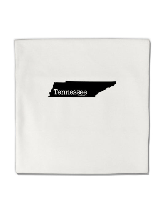 Tennessee - United States Shape Micro Fleece 14&#x22;x14&#x22; Pillow Sham by TooLoud-Pillow Sham-TooLoud-White-Davson Sales