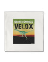 Ornithomimus Velox - With Name Micro Fleece 14&#x22;x14&#x22; Pillow Sham by TooLoud-Pillow Sham-TooLoud-White-Davson Sales