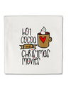 TooLoud Hot Cocoa and Christmas Movies Micro Fleece 14 Inch x 14 Inch Pillow Sham-ThrowPillowCovers-TooLoud-Davson Sales