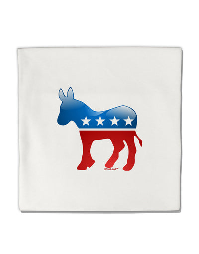 Democrat Bubble Symbol Micro Fleece 14&#x22;x14&#x22; Pillow Sham-Pillow Sham-TooLoud-White-Davson Sales