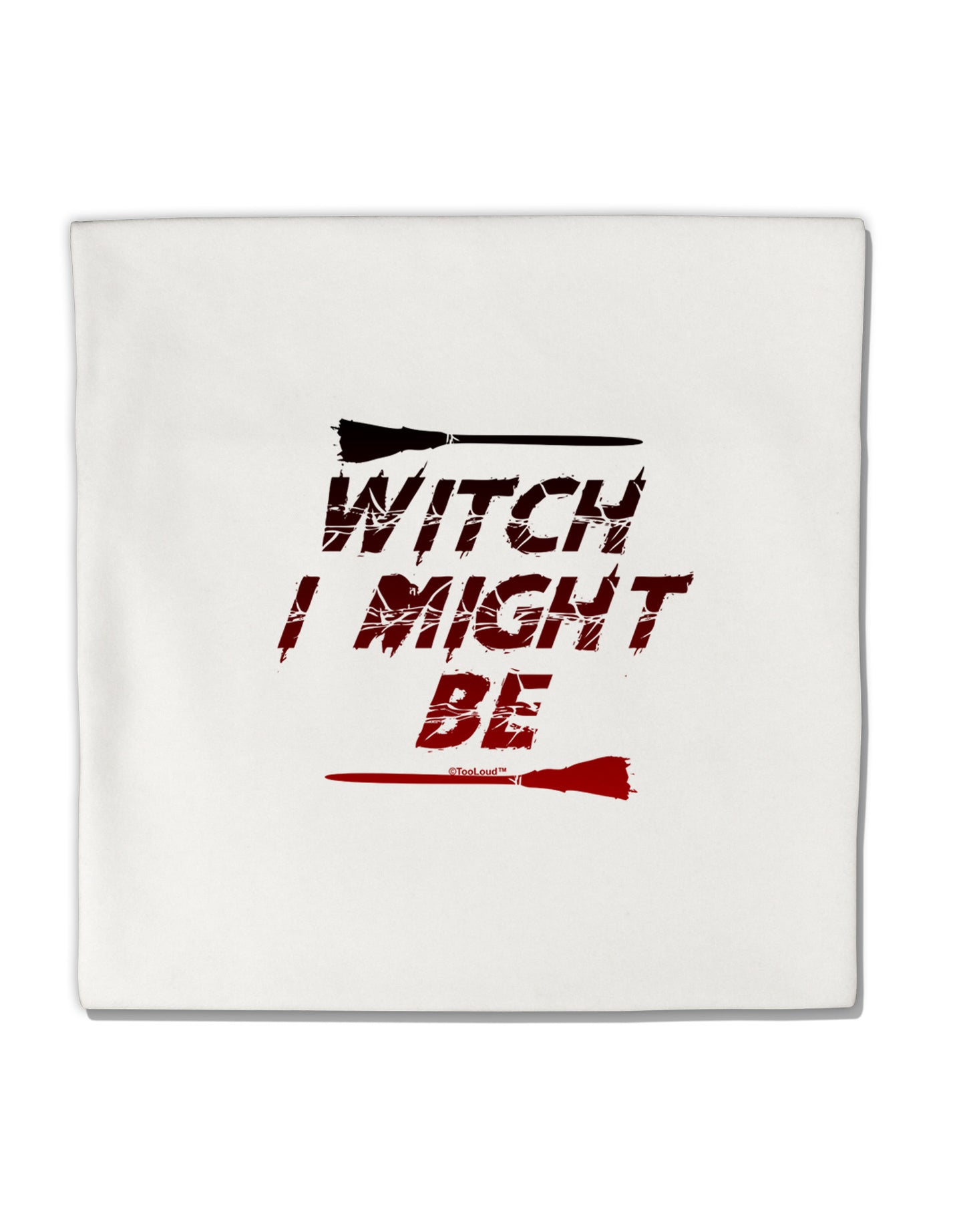 Witch I Might Be Micro Fleece 14"x14" Pillow Sham by TooLoud-Pillow Sham-TooLoud-White-Davson Sales