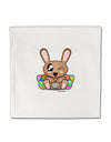 Cute Bunny with Eggs Micro Fleece 14&#x22;x14&#x22; Pillow Sham-Pillow Sham-TooLoud-White-Davson Sales