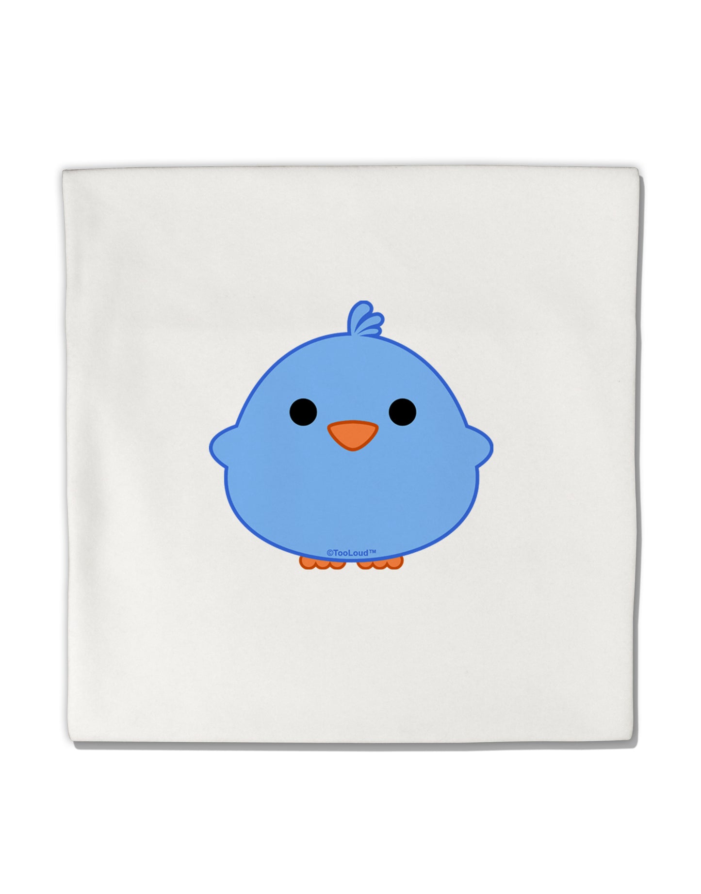 Cute Little Chick - Blue Micro Fleece 14&#x22;x14&#x22; Pillow Sham by TooLoud-Pillow Sham-TooLoud-White-Davson Sales