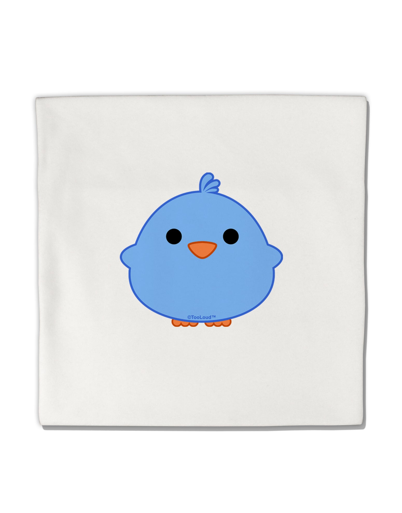 Cute Little Chick - Blue Micro Fleece 14&#x22;x14&#x22; Pillow Sham by TooLoud-Pillow Sham-TooLoud-White-Davson Sales
