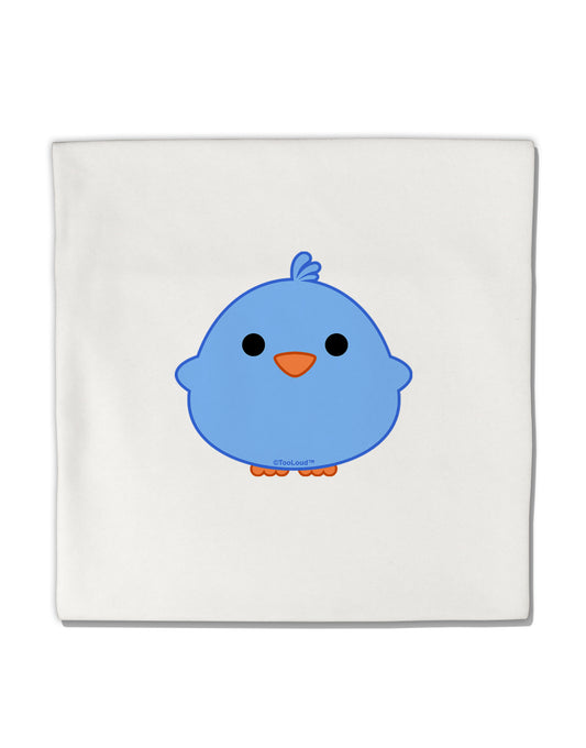 Cute Little Chick - Blue Micro Fleece 14&#x22;x14&#x22; Pillow Sham by TooLoud-Pillow Sham-TooLoud-White-Davson Sales