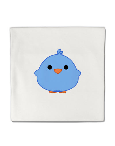 Cute Little Chick - Blue Micro Fleece 14&#x22;x14&#x22; Pillow Sham by TooLoud-Pillow Sham-TooLoud-White-Davson Sales