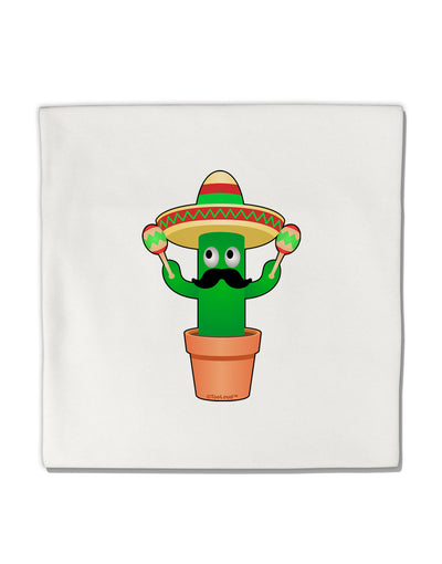 Fiesta Cactus Micro Fleece 14&#x22;x14&#x22; Pillow Sham by TooLoud-Pillow Sham-TooLoud-White-Davson Sales