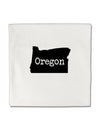 Oregon - United States Shape Micro Fleece 14&#x22;x14&#x22; Pillow Sham by TooLoud-Pillow Sham-TooLoud-White-Davson Sales