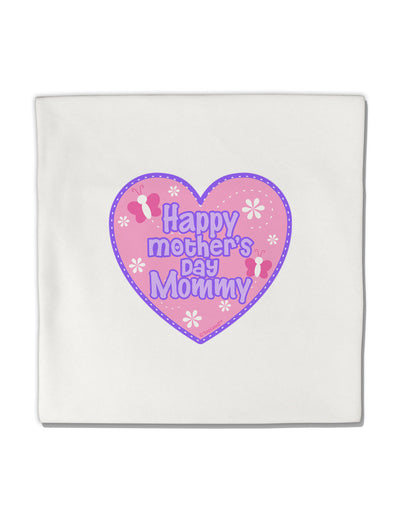 Happy Mother's Day Mommy - Pink Micro Fleece 14&#x22;x14&#x22; Pillow Sham by TooLoud-Pillow Sham-TooLoud-White-Davson Sales