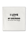 I Love My Girlfriend Videogames Micro Fleece 14&#x22;x14&#x22; Pillow Sham-Pillow Sham-TooLoud-White-Davson Sales