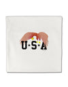 Bald Eagle USA Micro Fleece 14&#x22;x14&#x22; Pillow Sham by TooLoud-Pillow Sham-TooLoud-White-Davson Sales