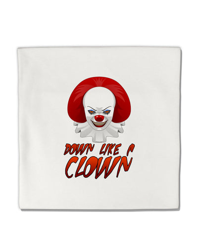 Down Like a Clown Micro Fleece 14&#x22;x14&#x22; Pillow Sham-Pillow Sham-TooLoud-White-Davson Sales