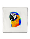 Brightly Colored Parrot Watercolor Micro Fleece 14&#x22;x14&#x22; Pillow Sham-Pillow Sham-TooLoud-White-Davson Sales