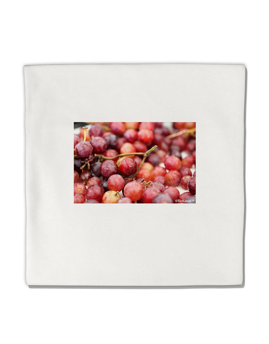 Buy Local - Grapes Micro Fleece 14&#x22;x14&#x22; Pillow Sham-Pillow Sham-TooLoud-White-Davson Sales