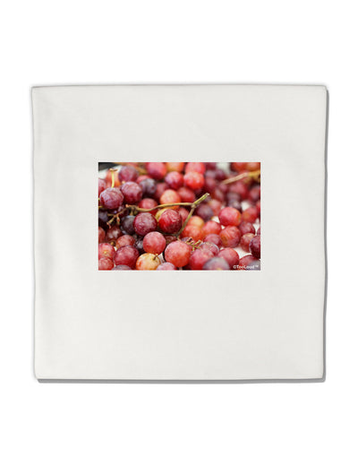 Buy Local - Grapes Micro Fleece 14&#x22;x14&#x22; Pillow Sham-Pillow Sham-TooLoud-White-Davson Sales