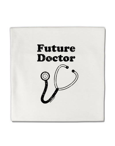 Future Doctor Distressed Micro Fleece 14&#x22;x14&#x22; Pillow Sham-Pillow Sham-TooLoud-White-Davson Sales