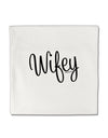 Wifey - Wife Design Micro Fleece 14&#x22;x14&#x22; Pillow Sham by TooLoud-Pillow Sham-TooLoud-White-Davson Sales