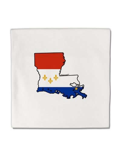 New Orleans Louisiana Flag Micro Fleece 14&#x22;x14&#x22; Pillow Sham-Pillow Sham-TooLoud-White-Davson Sales