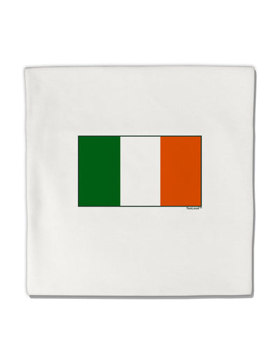 Irish Flag - Flag of Ireland Micro Fleece 14&#x22;x14&#x22; Pillow Sham-Pillow Sham-TooLoud-White-Davson Sales