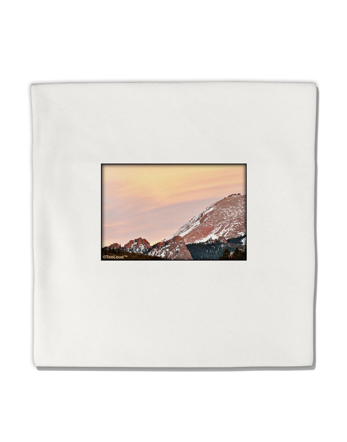 CO Sunset Cliffs Micro Fleece 14&#x22;x14&#x22; Pillow Sham-Pillow Sham-TooLoud-White-Davson Sales