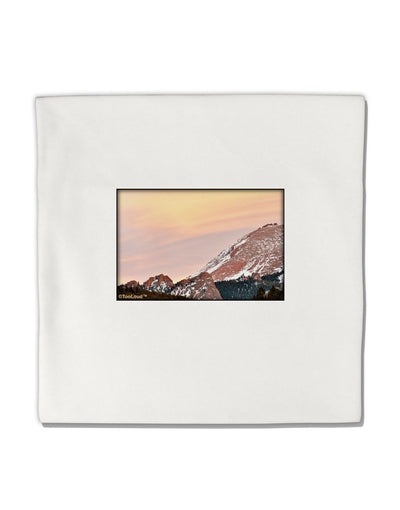 CO Sunset Cliffs Micro Fleece 14&#x22;x14&#x22; Pillow Sham-Pillow Sham-TooLoud-White-Davson Sales