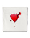 Shot Through the Heart Bleeding Micro Fleece 14&#x22;x14&#x22; Pillow Sham by TooLoud-Pillow Sham-TooLoud-White-Davson Sales